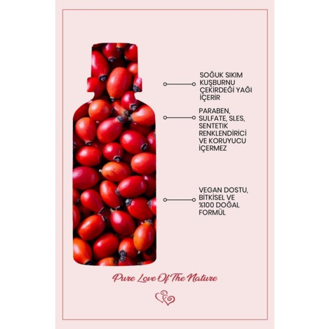 Bade Natural Kuşburnu Çekirdeği Yağı Soğuk Sıkım Leke Karşıtı ve Aydınlatıcı %100 Saf 30 ml