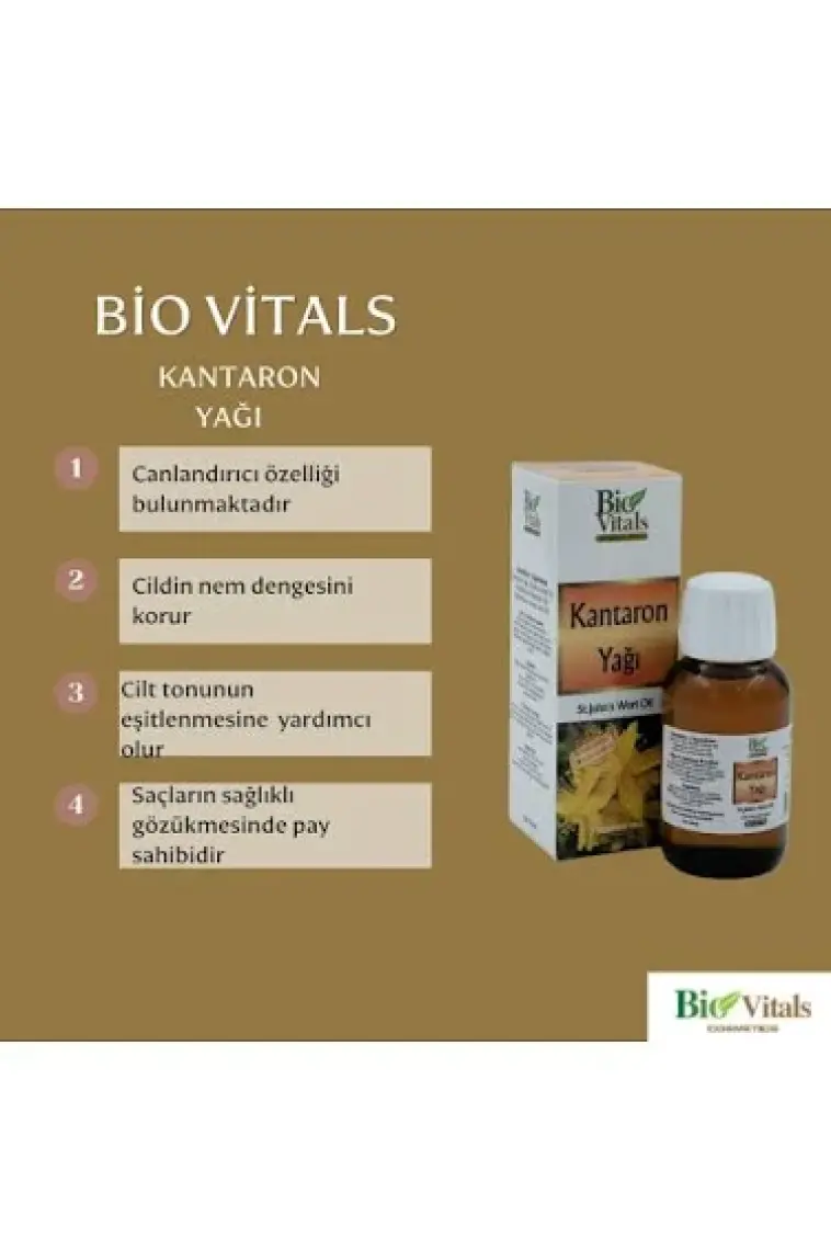 Bio Vitals Kantaron Yağı 50ML