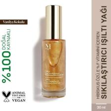 Misbahçe Golden Hour Vitamin İçerikli Işıltılı Saç ve Vücut Yağı Vanilya 30 ml