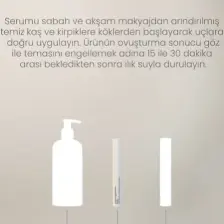 Kaş Kirpik Güçlendirici Serum 3ml – Su Bazlı Besleyici Dolgunlaştırıcı Vegan (%1 BİOTİN- %1 PEPTİT)