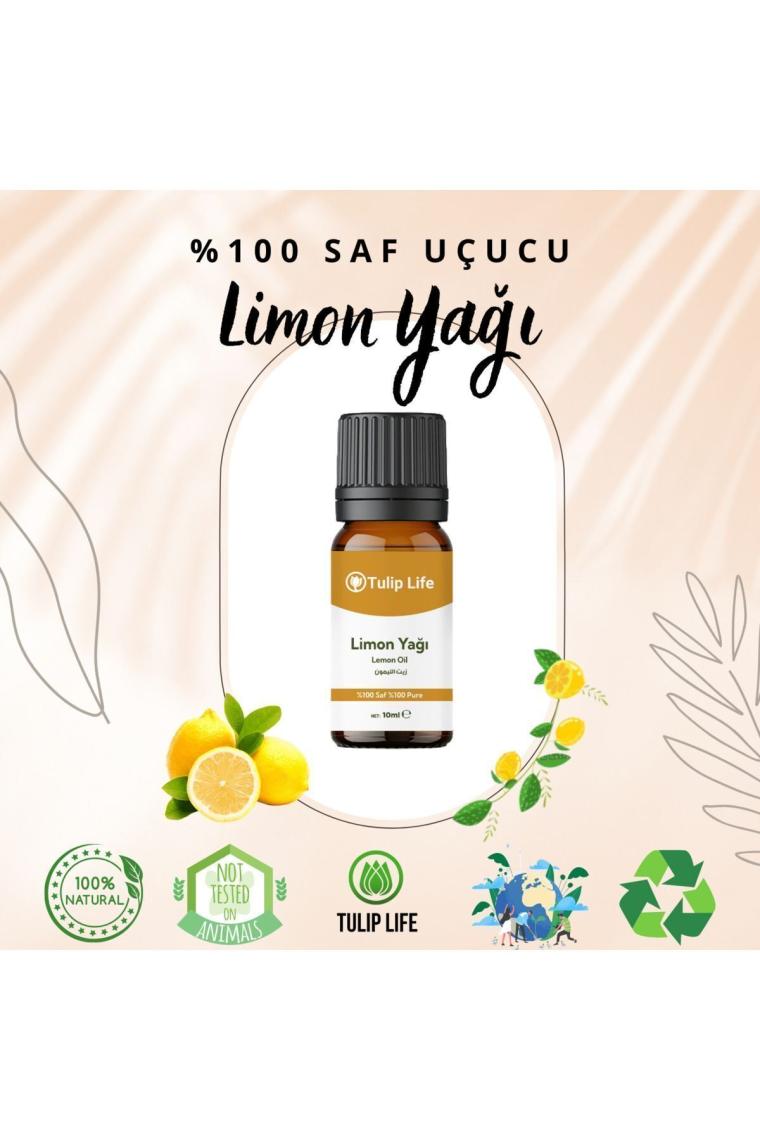 %100 Saf Limon Yağı %100 Pure Lemon Oil 10 ml