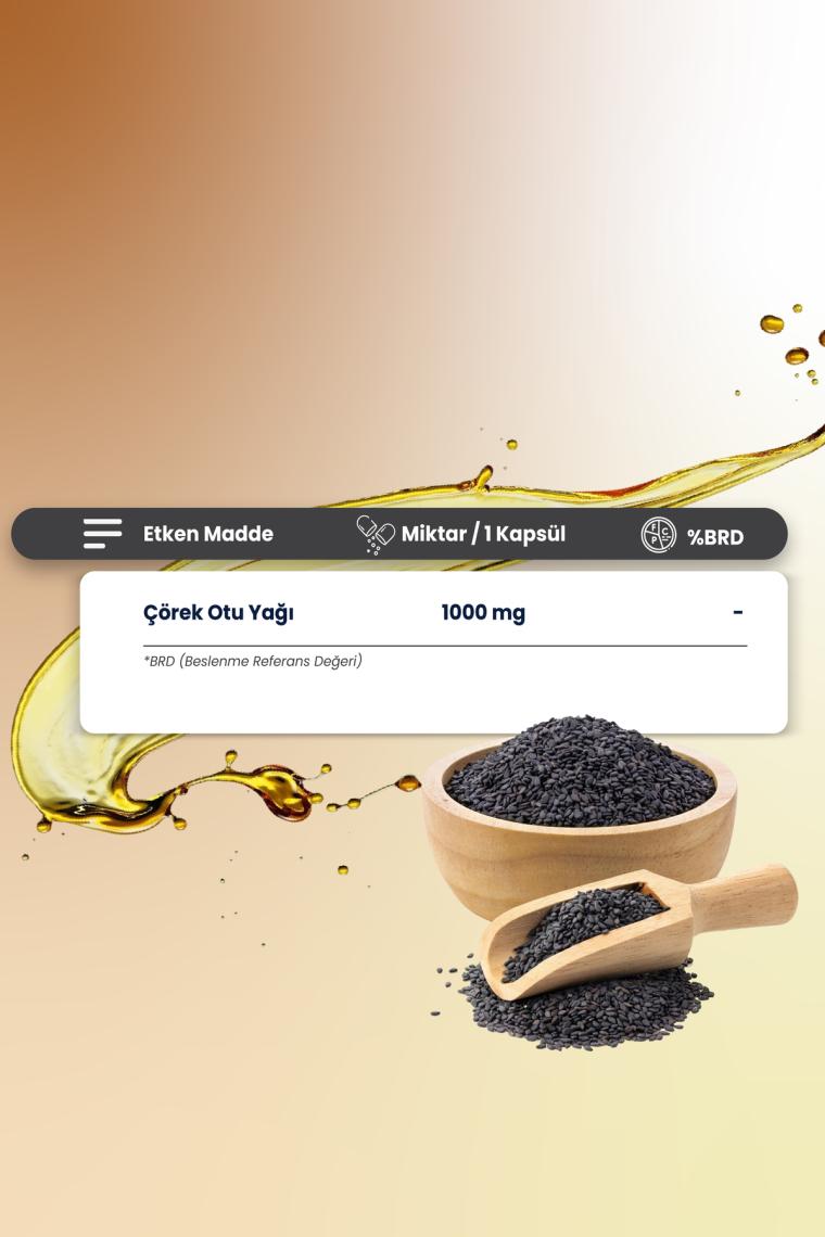 Smartcaps  Çörekotu Yağı 1000 Mg