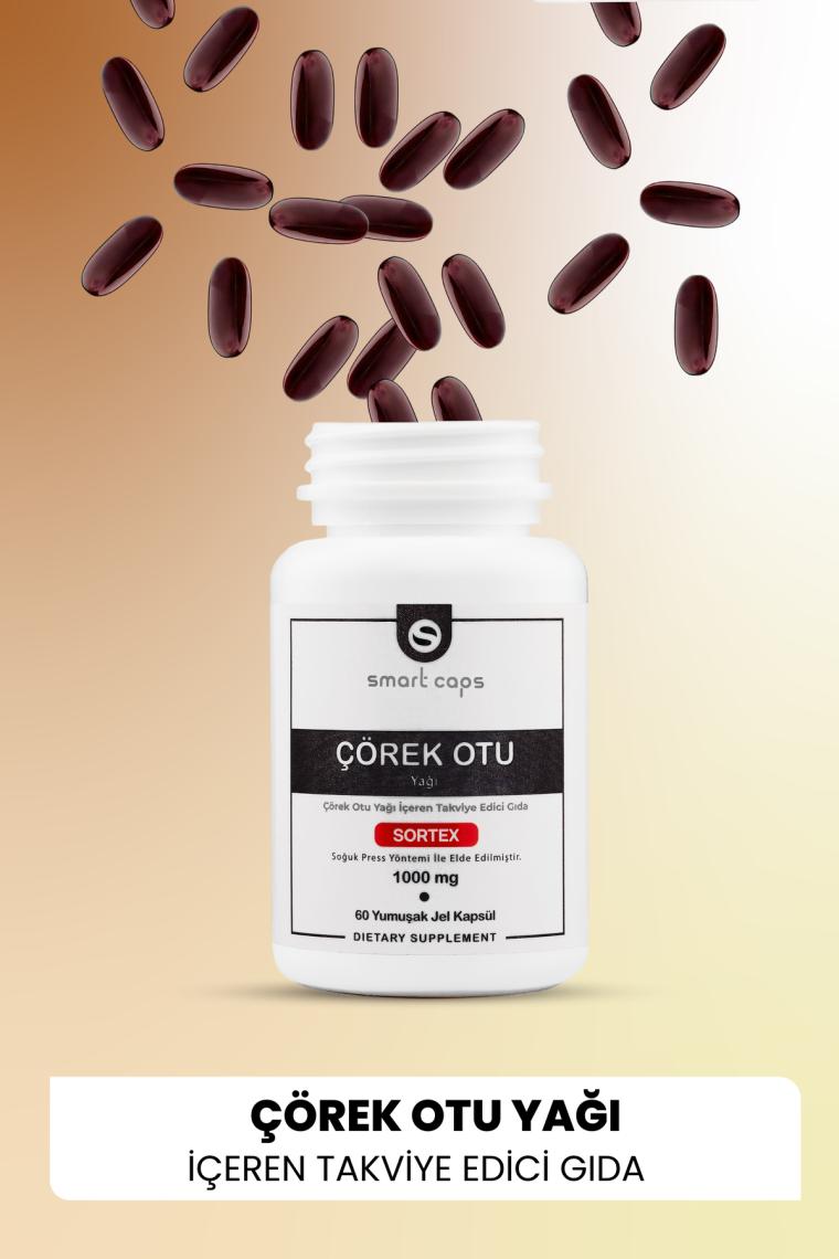 Smartcaps  Çörekotu Yağı 1000 Mg