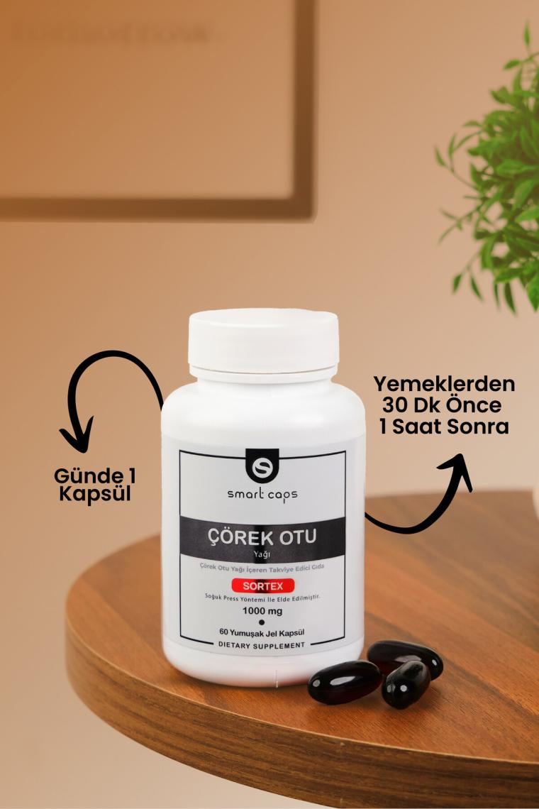 Smartcaps  Çörekotu Yağı 1000 Mg