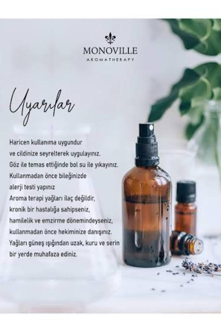 Monoville Tıbbi Nane Uçucu Yağı 10 ml % 100 Saf ve Doğal ( Peppermint Essential Oil )