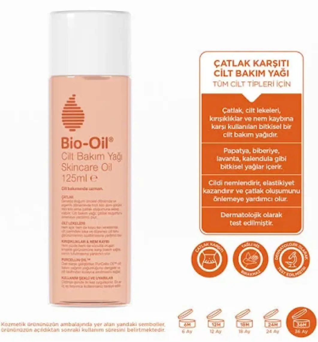 Bio-Oil Çatlak Karşıtı & Leke Karşıtı Nemlendirici Cilt Bakım Yağı 125 ml