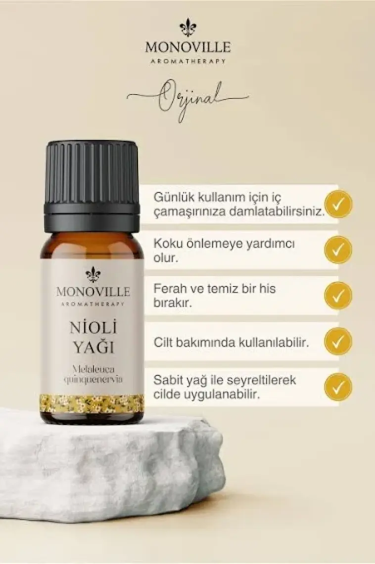 Monoville Nioli Uçucu Yağı %100 Saf Ve Doğal 10 ml