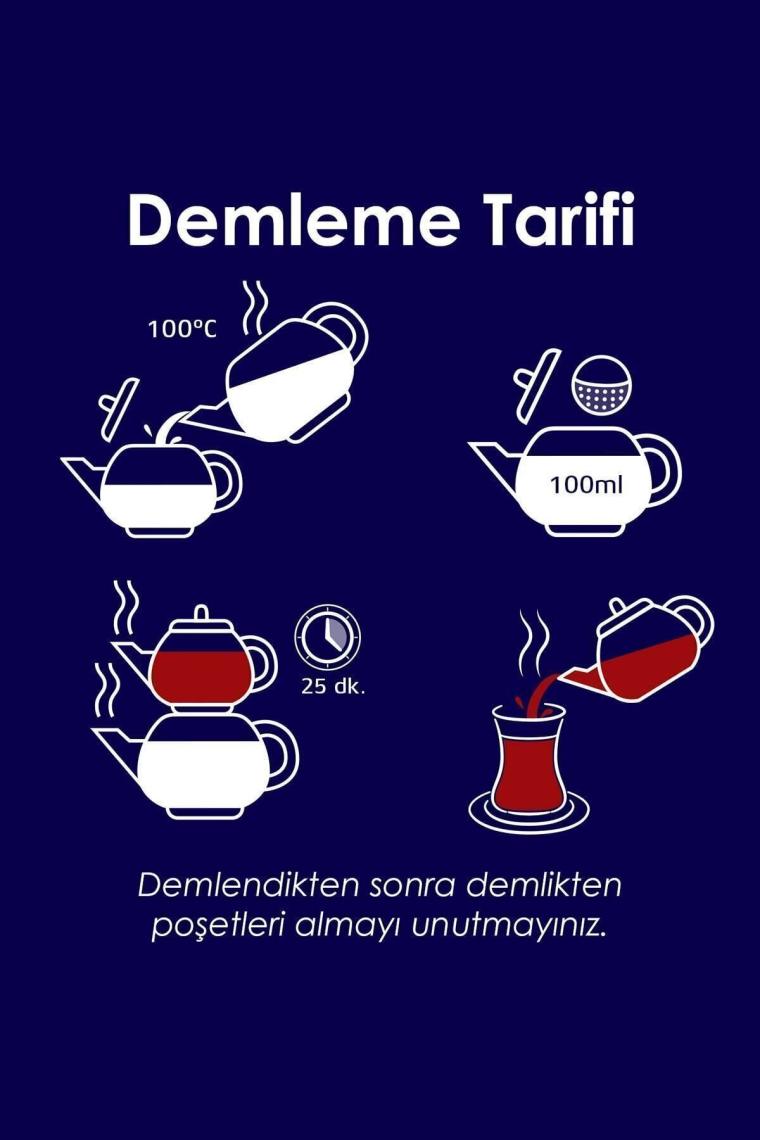 Karali Premium 3.2 gr 100'lü Demlik Poşet Çay