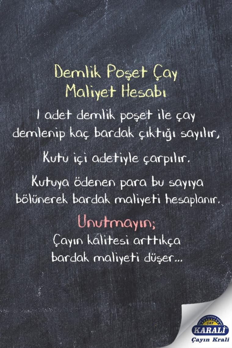 Karali Premium 3.2 gr 100'lü Demlik Poşet Çay