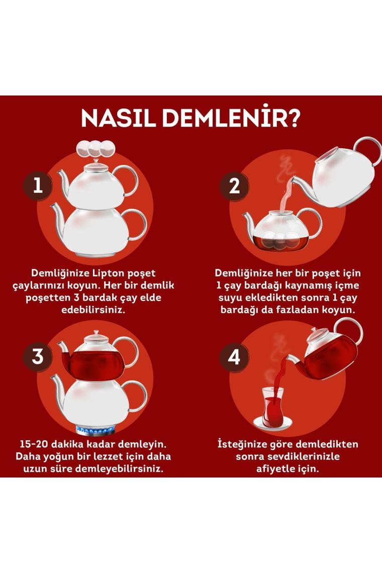 Extra Dem Demlik Poşet Çay 100'lü X 3 Adet