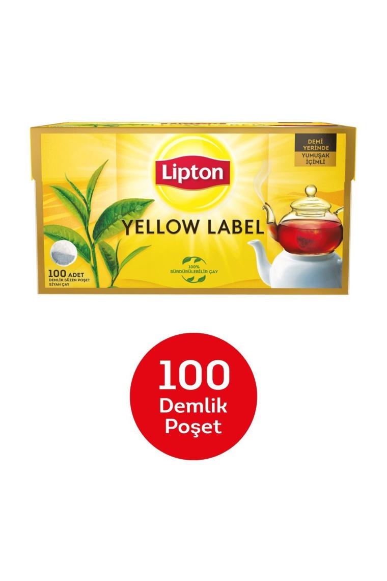 Lipton Yellow Label 3.2 gr 100'lü Demlik Poşet Çay