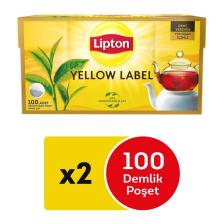 Yellow Label Demlik Poşet Çay 100'lü X 2 Adet