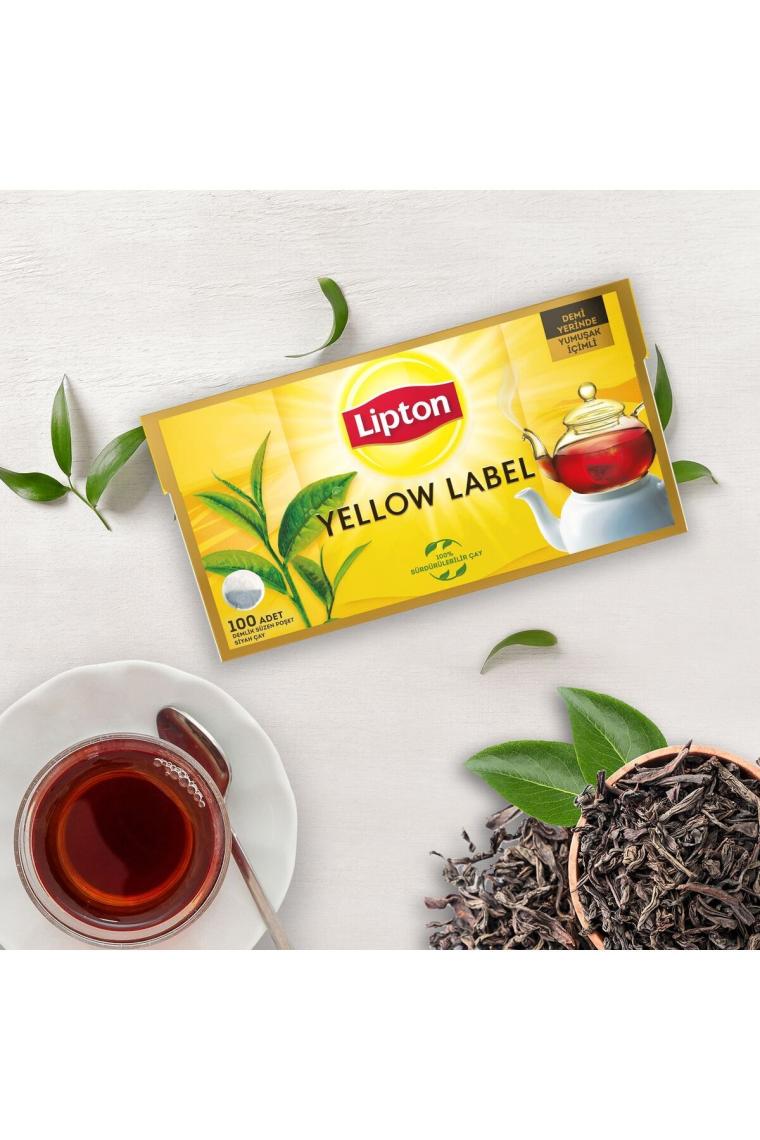 Yellow Label Demlik Poşet Çay 100'lü X 2 Adet