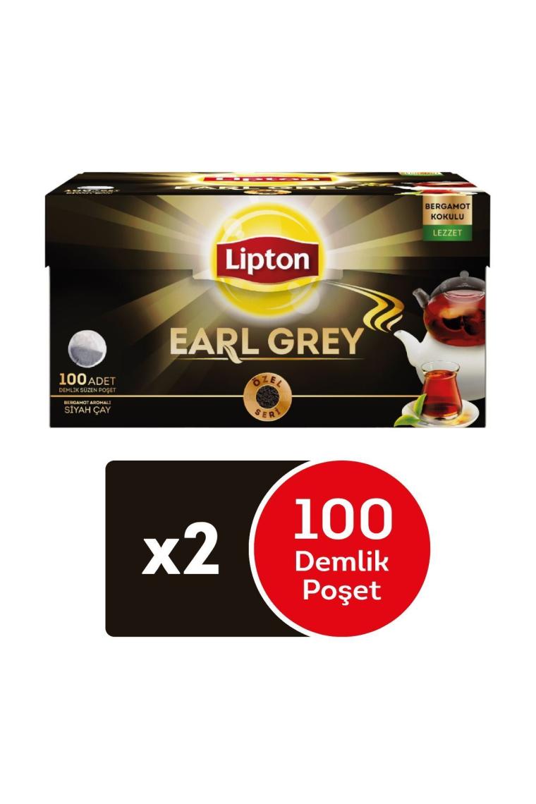 Earl Grey Demlik Poşet Cay 100'lü x 2 Adet