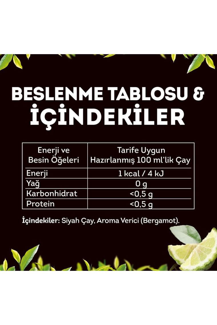 Earl Grey Demlik Poşet Çay 100lü 3 Adet