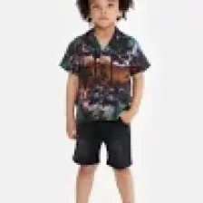 Nebbati  Erkek Çocuk Desenli Gömlek 23SS0NB3603