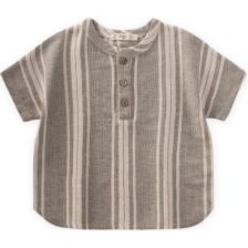 Oversize Yarım Patlı Gömlek 1-7 Yaş Yeşil