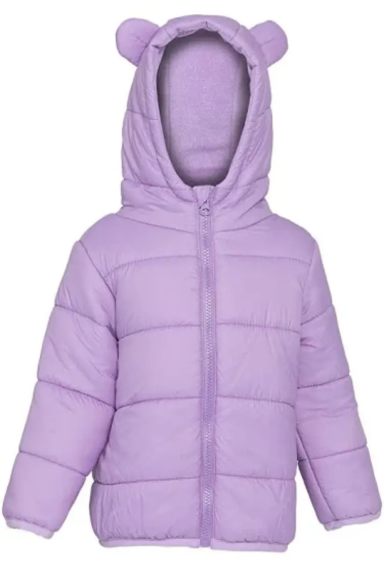HelloBaby HelloBaby Basic Kulaklı Kapüşonlu Mont Kız Bebek