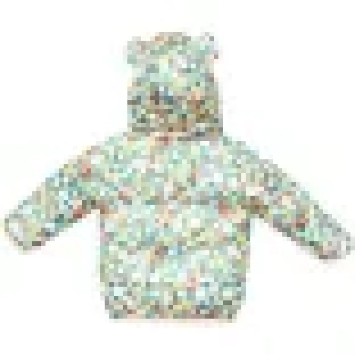 HelloBaby Basic Çiçek Baskılı Kulaklı Kapüşonlu Mont Kız Bebek
