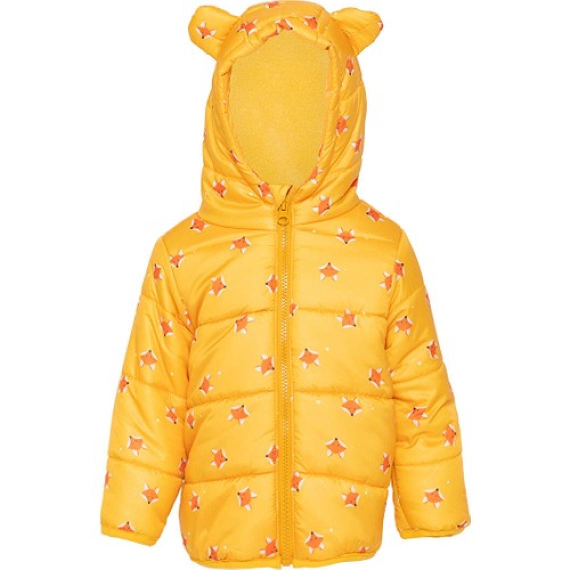 HelloBaby Basic Tilki Desenli Kulaklı Kapüşonlu Mont Erkek Bebek