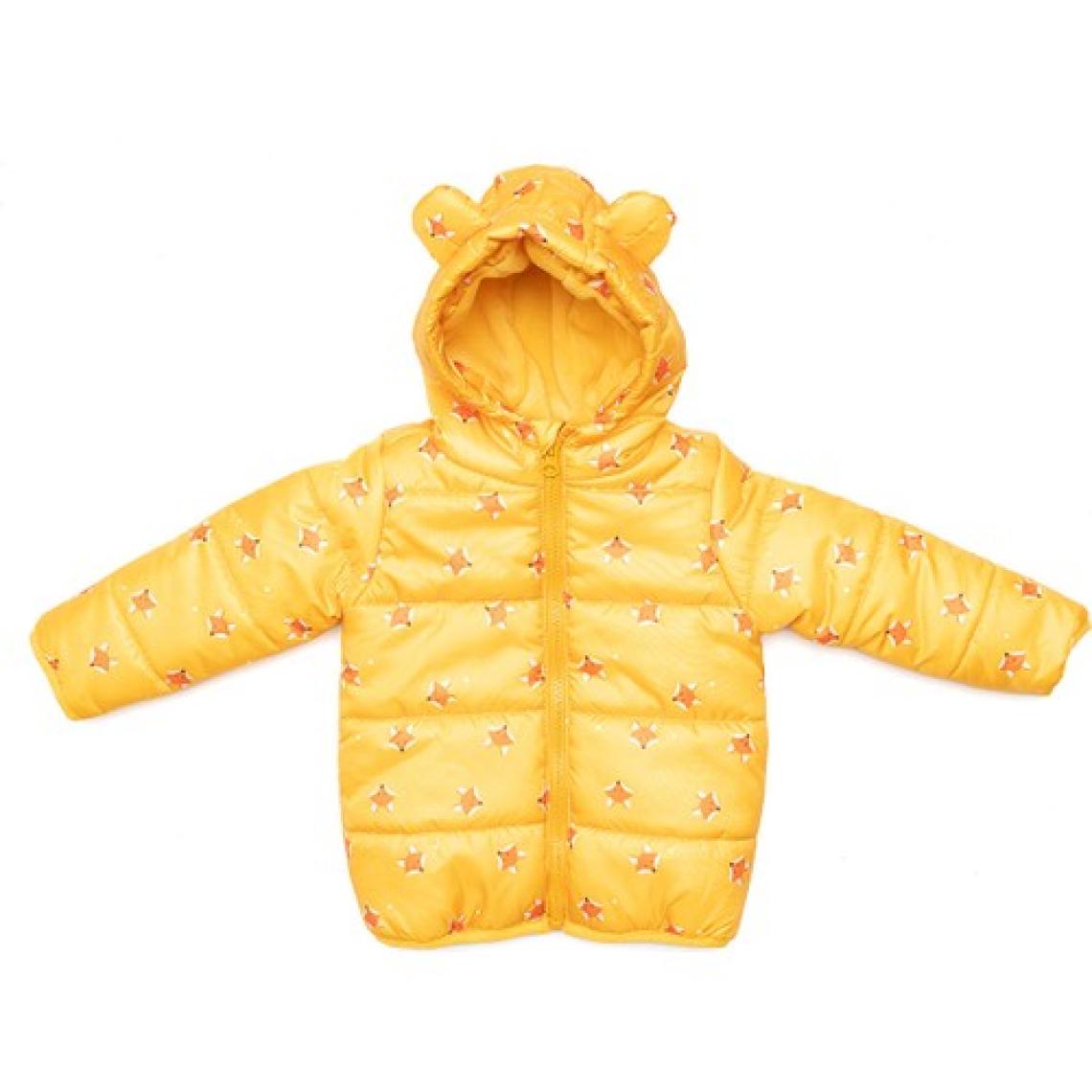 HelloBaby Basic Tilki Desenli Kulaklı Kapüşonlu Mont Erkek Bebek