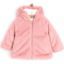 Midimod Basic Kapüşonlu Peluş Mont Kız Bebek