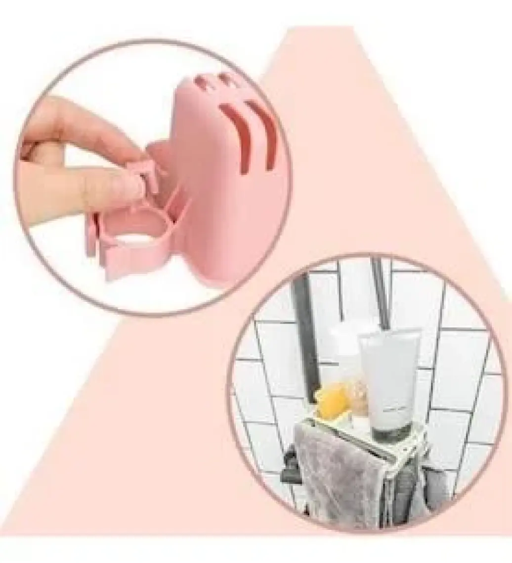 Buffer Musluğa Takılan Sünger Havlu Askılı Sabun Hazneli Mutfak Banyo Lavabo Düzenleyici Organizer