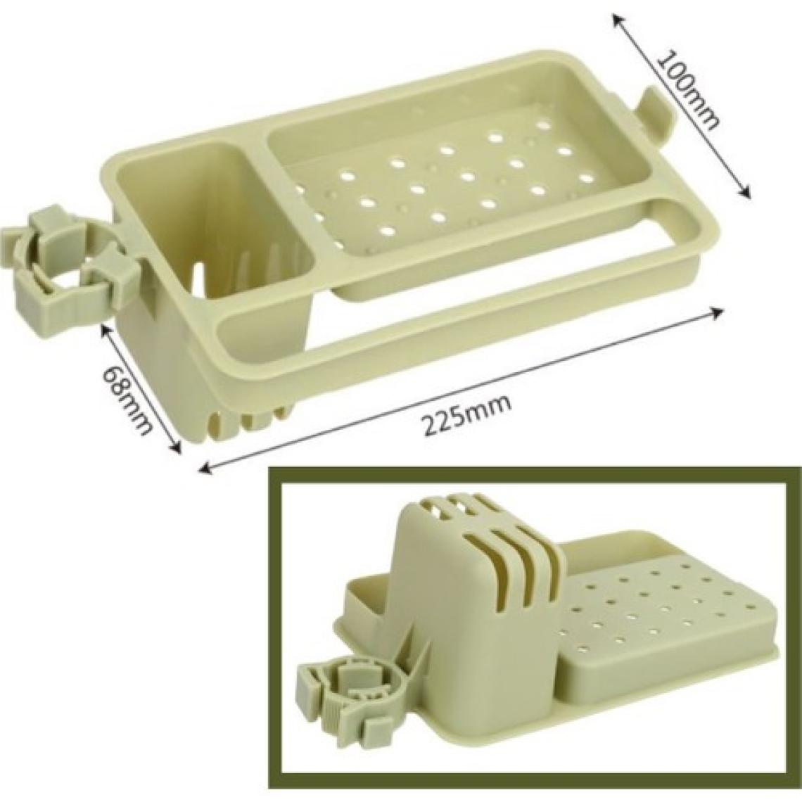Buffer Musluğa Takılan Sünger Havlu Askılı Sabun Hazneli Mutfak Banyo Lavabo Düzenleyici Organizer