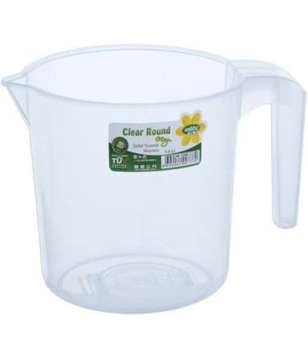 Hobby Life Plastik Yuvarlak Maşrapa Şeffaf(1,5 Lt)