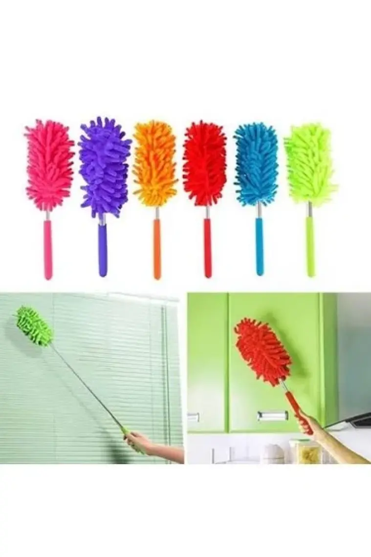 Buffer Teleskopik Mikrofiber Pratik Uzayabilen Toz Alma Fırçası Aparatı