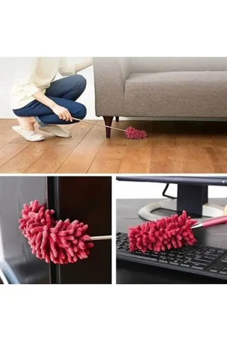 Buffer Teleskopik Mikrofiber Pratik Uzayabilen Toz Alma Fırçası Aparatı