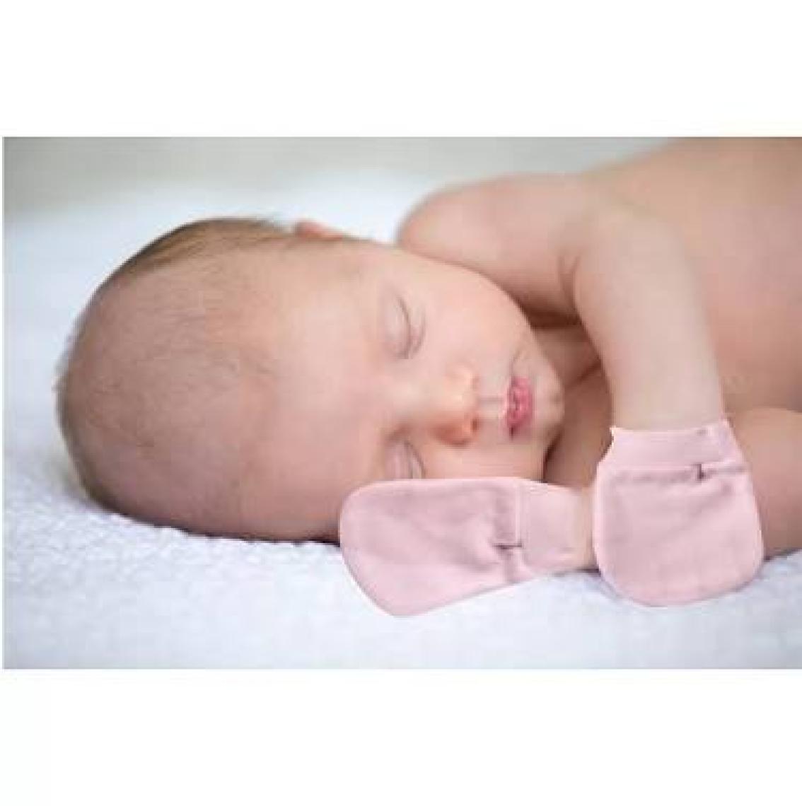 Baby Jem  Yenidoğan Bebek Eldiveni Beyaz Ribanalı