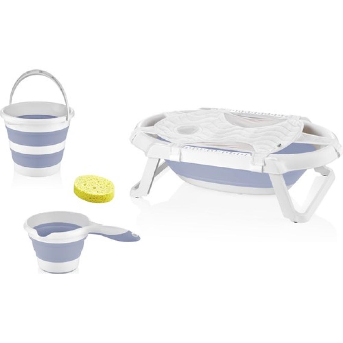 Babyjem 596 Katlanır Bebek Banyo Seti Mavi