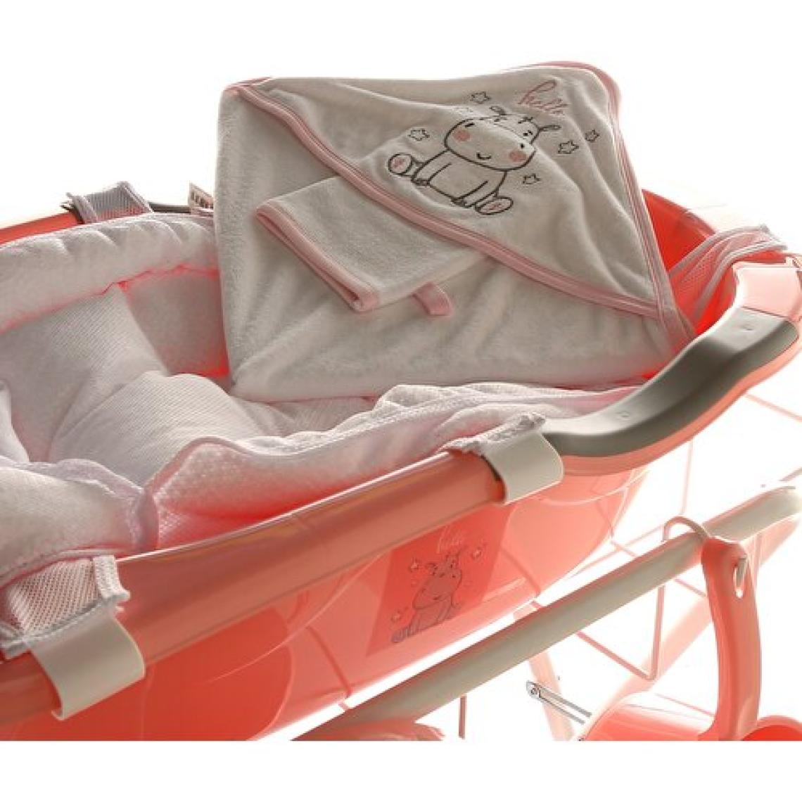 Babyjem Ayaklı 6 Parça Pembe Bebek Banyo Seti