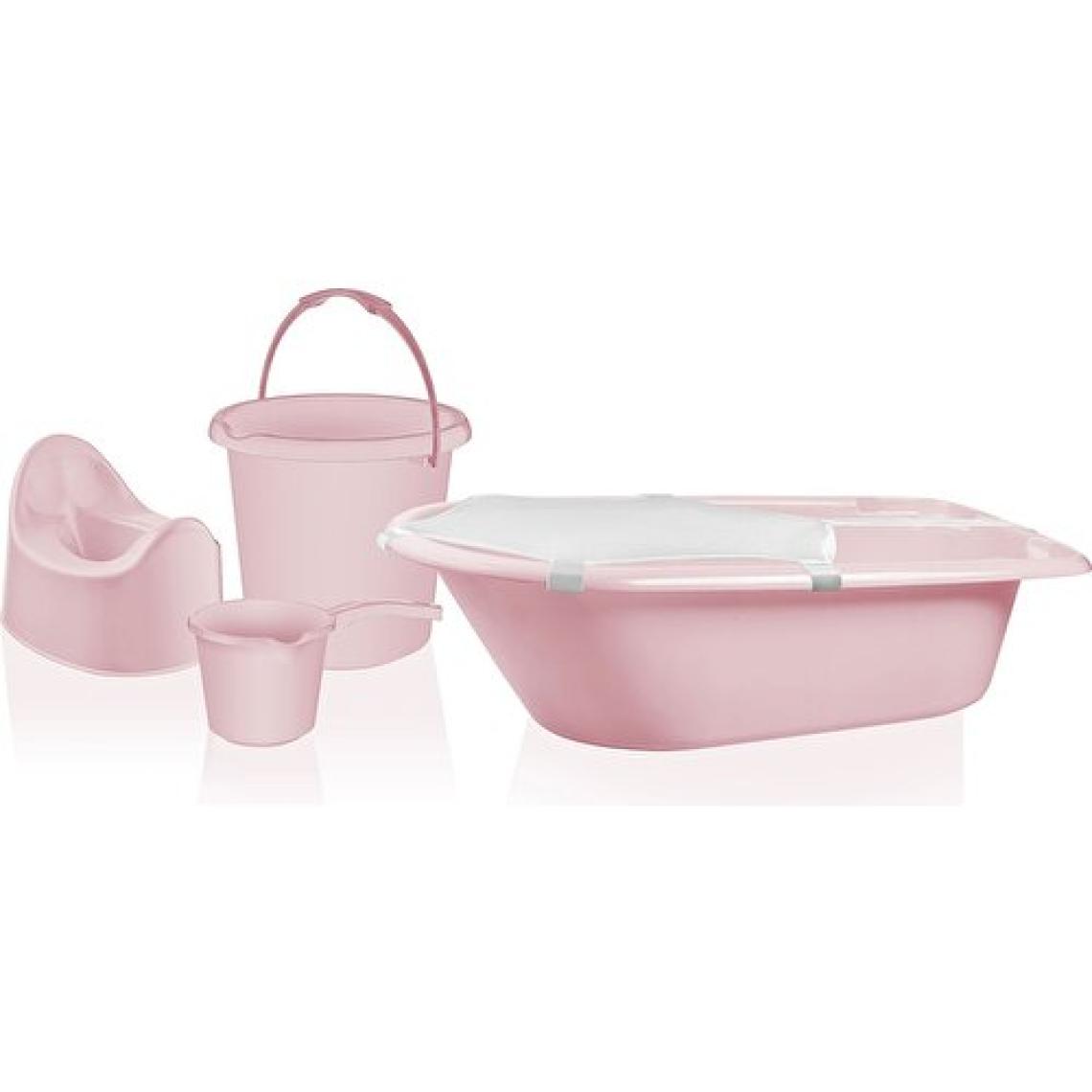 Tuffex 5'li Tuvalet Banyo Seti Pembe