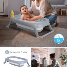 Wellgro Katlanır Bebek Küveti, Bebek Küvet, Katlanır Küvet 50 Litre
