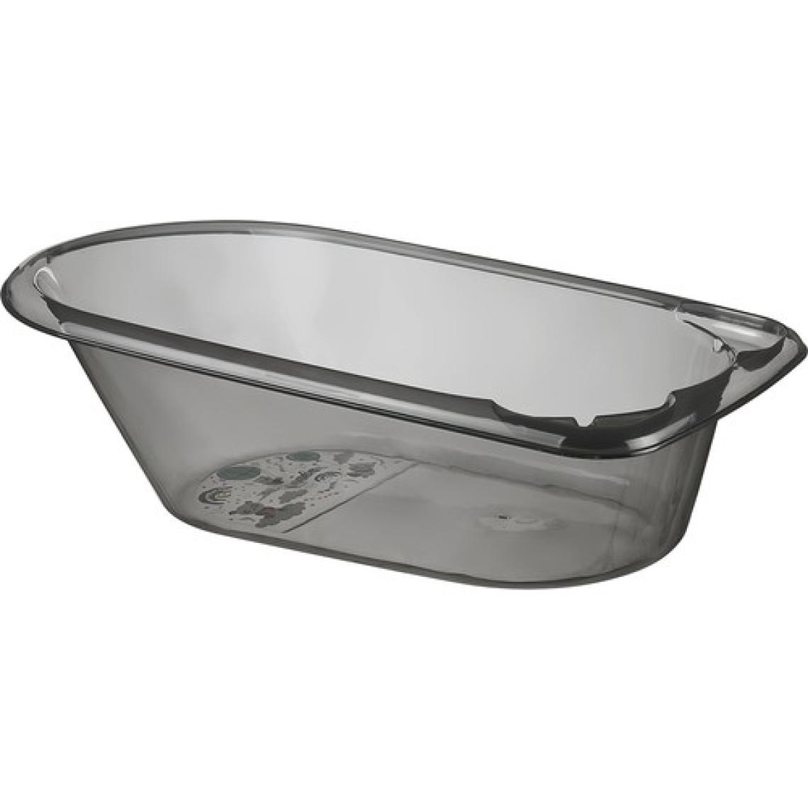 Baby Plus Desenli Şeffaf Banyo Seti Gri (3 Parça)