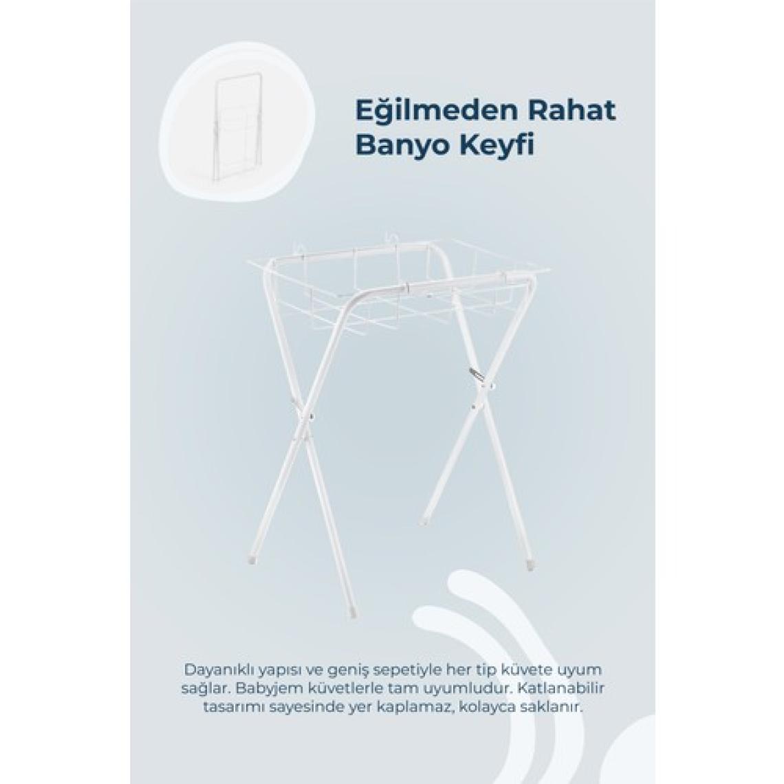 Babyjem Ayaklı Banyo Seti Mavi