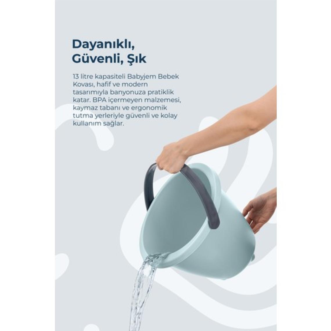 Babyjem Ayaklı Banyo Seti Mavi