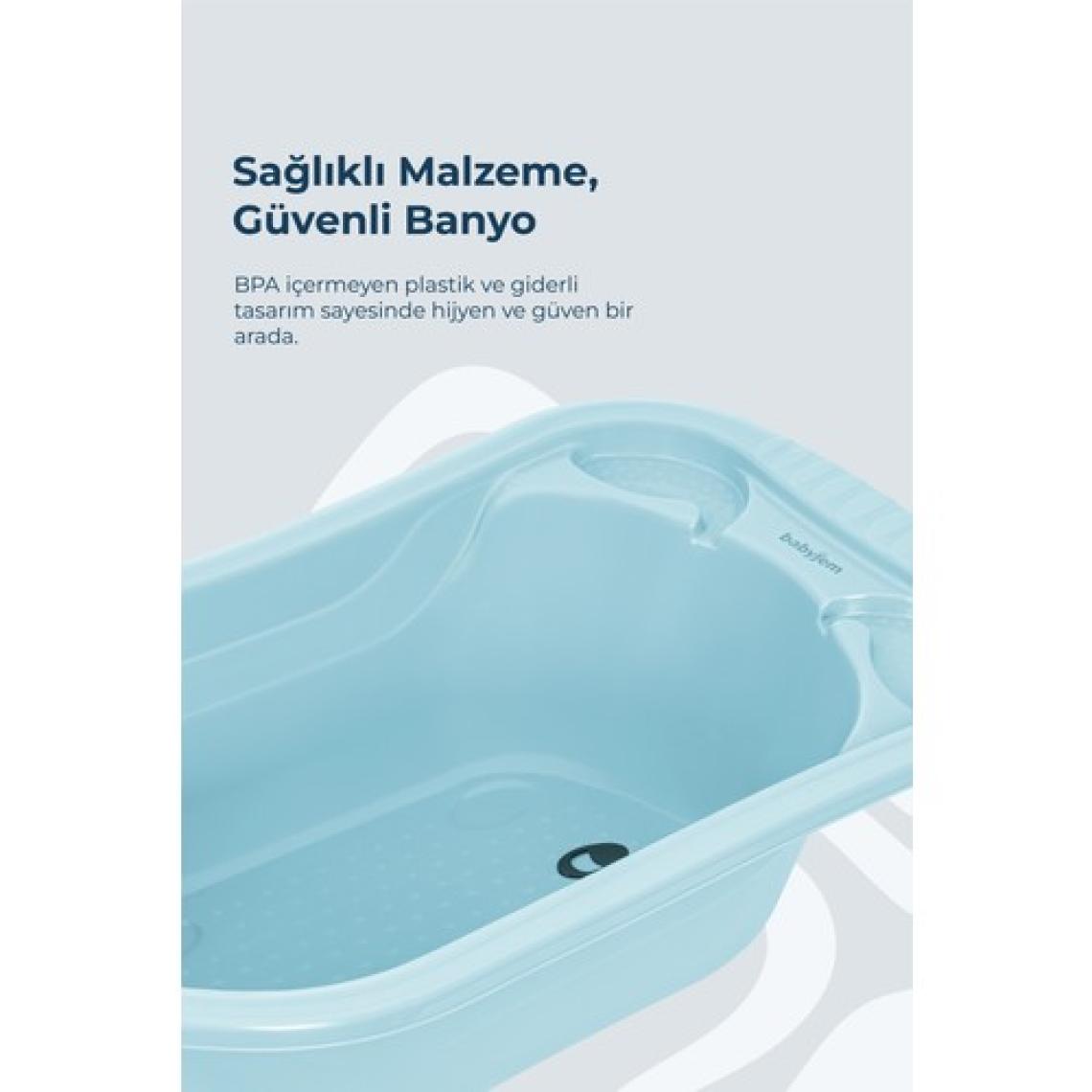 Babyjem Ayaklı Banyo Seti Mavi