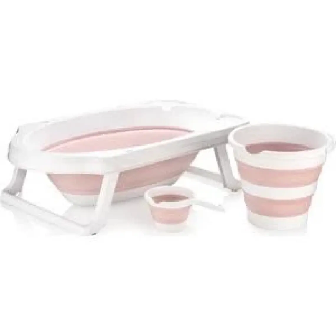 Babyjem Katlanır Banyo 3'lü Set Pembe