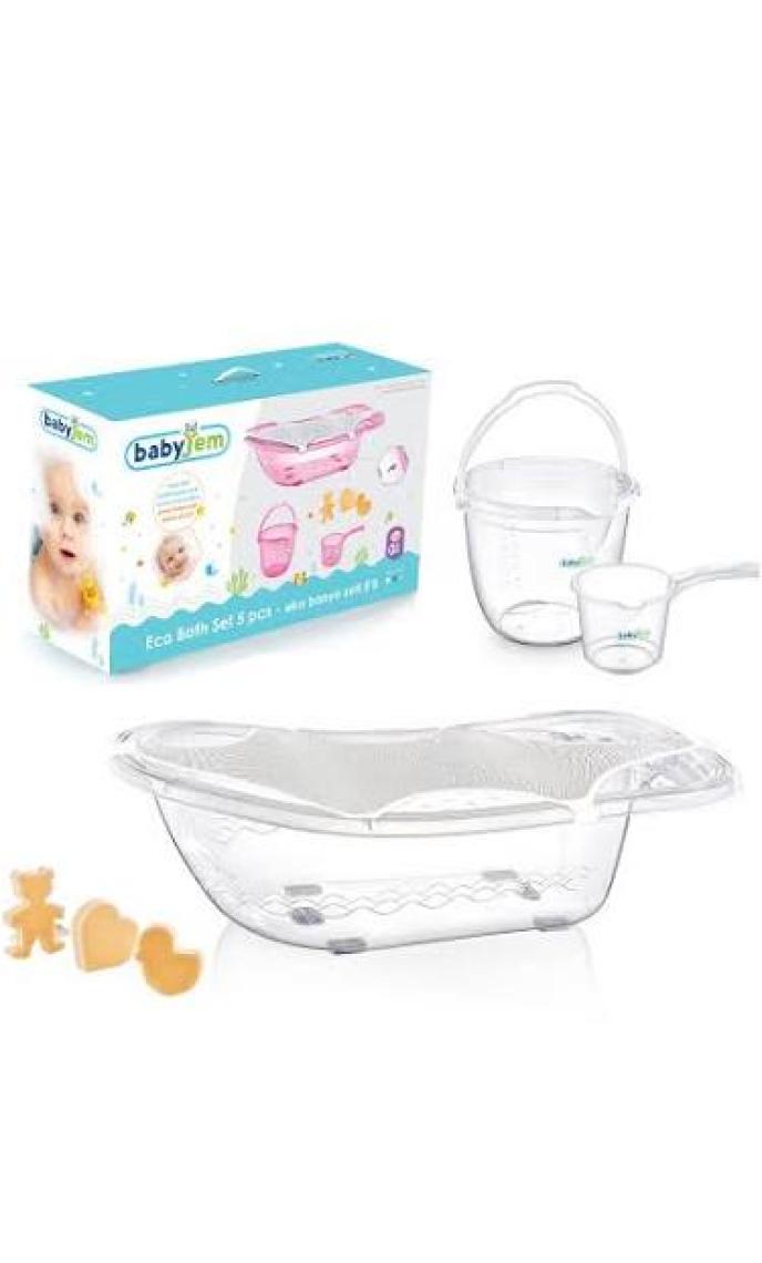 Babyjem Bebek Banyo Seti 5 Parça Gri
