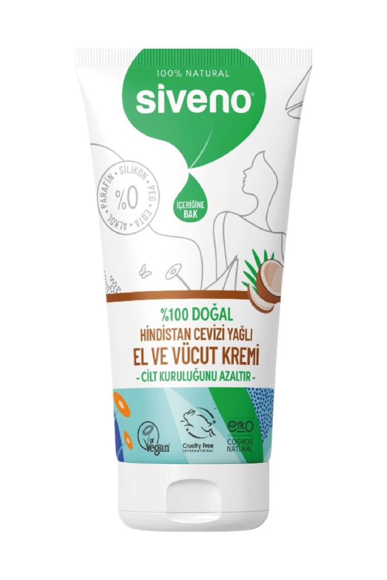%100 Doğal El Ve Vücut Kremi Hindistan Cevizi Avokado Yoğun Nemlendirici Onarıcı Vegan 50 ml