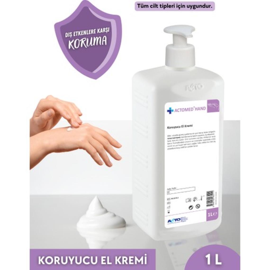 Acto Actomed Hand Koruyucu El Kremi Dış Etkenlere Karşı Koruma 1 lt