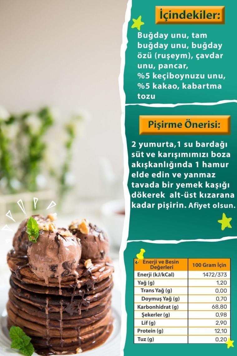 Kakaolu Keçiboynuzlu Pankek Karışımı (235 Gram)