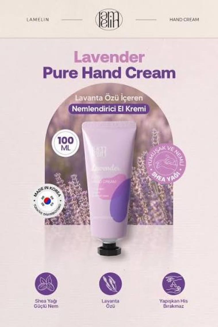 Lamelin Lavanta Özü Içeren Nemlendirici El Bakım Kremi Lamelin Pure Hand Cream 100 ml