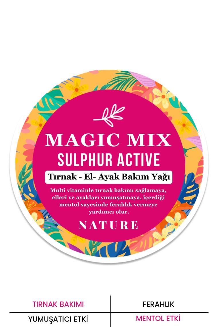 Magic Mix Active Sulphur Güçlendirici Ve Besleyici Tırnak Yağı 50 ml