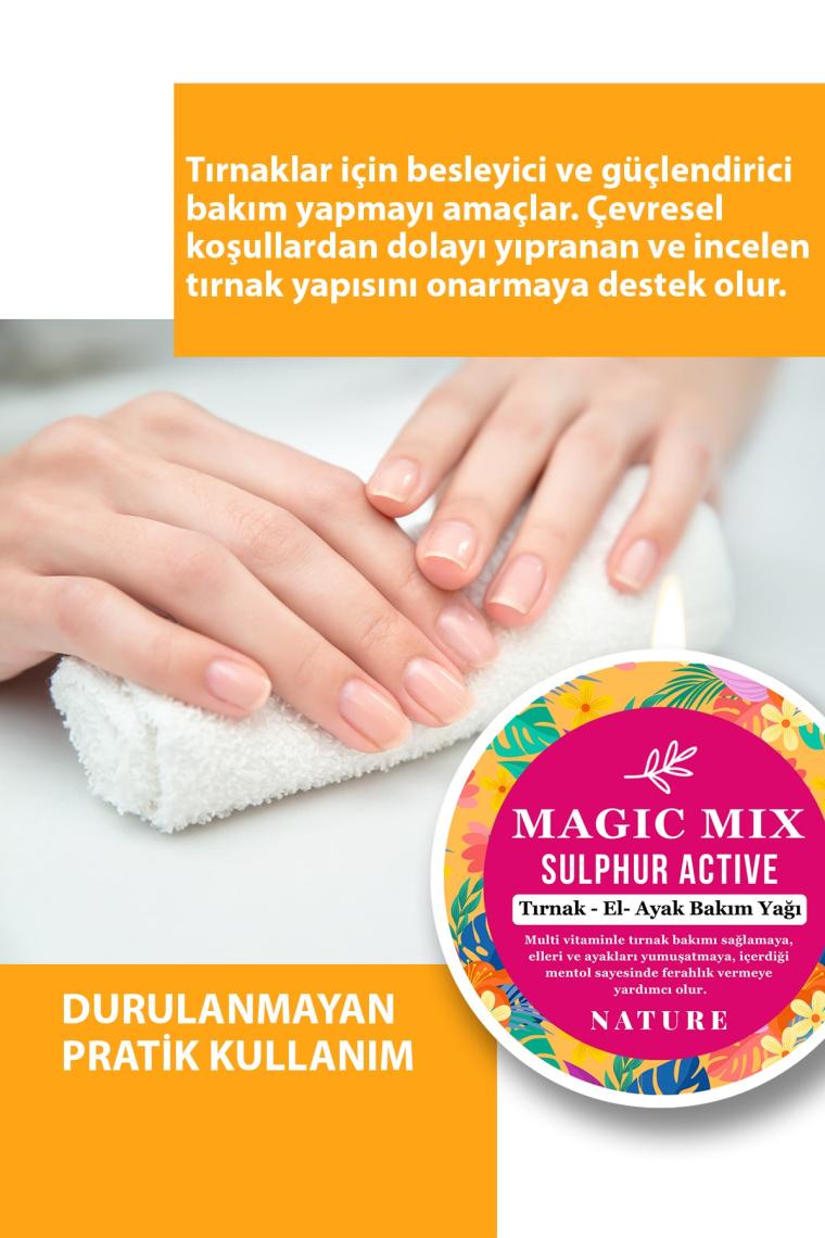 Magic Mix Active Sulphur Güçlendirici Ve Besleyici Tırnak Yağı 50 ml