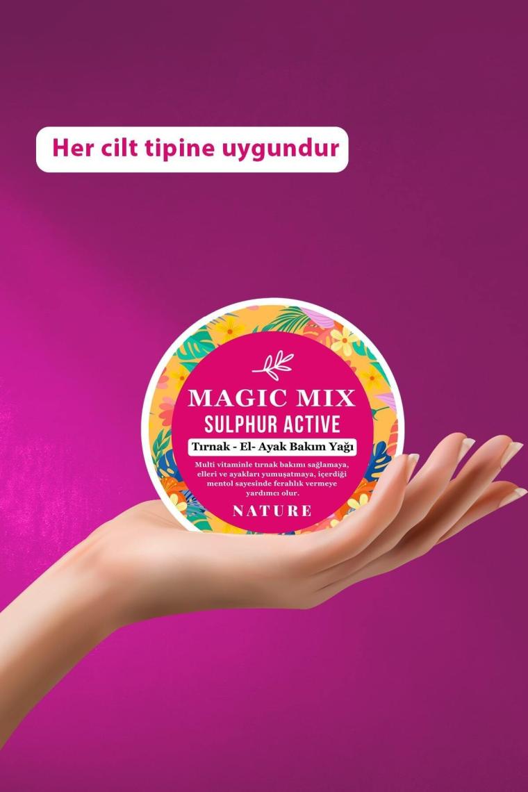 Magic Mix Active Sulphur Güçlendirici Ve Besleyici Tırnak Yağı 50 ml