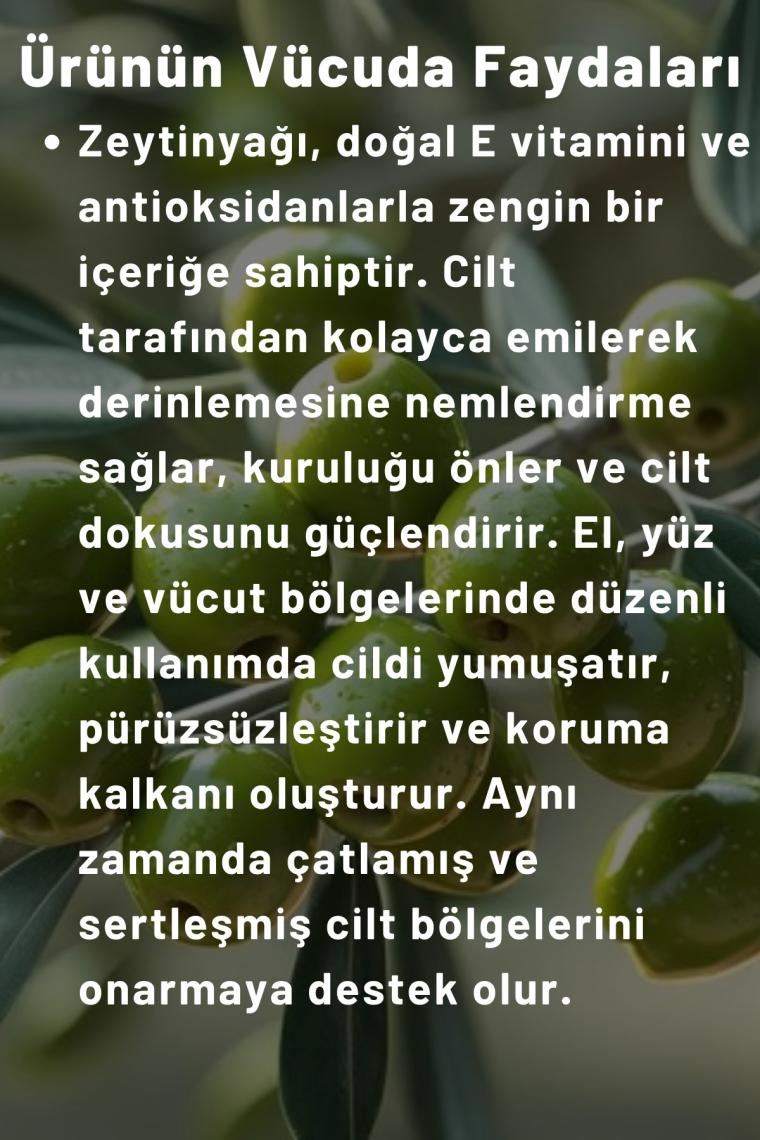 Naturix Vitaminli Yağlar Serisi Zeytinyağlı Özlü El Yüz Vücut Kremi 250 ml Yoğun Nem Terapisi